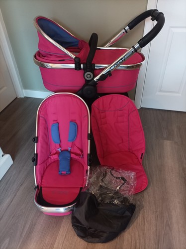 Icandy peach pram carrycot - peach, 4